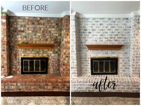 How To Update A Brick Fireplace With Chalk Paint Diy Beautify