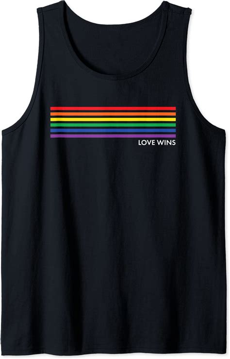 Amazon Com Gay Pride Rainbow Equality Gift Tank Top Clothing Shoes
