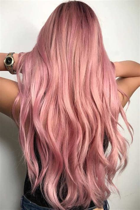 Pink Rose Gold Hair Rose Gold Hair Color Chart Shotgnod