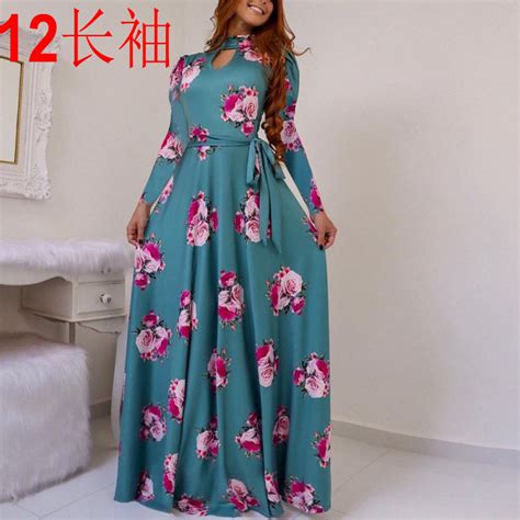 Wholesale Fashion Summer Dress Lady Woman Casual Long Sleeves Women