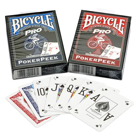 Every deck is specially crafted to perform, hand after hand. Buy Bicycle Poker Peek Pro Playing Cards