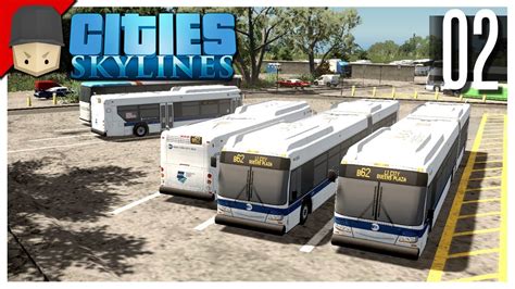 Cities Skylines S3 Ep02 Big Bus Depot Youtube