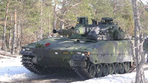 ukraine s swedish made cv90 fighting vehicles are meant to hunt enemy armor in the woods