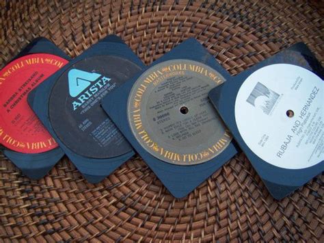 Repurposed Vinyl Record Coasters Etsy Vinyl Records Vinyl Old Records