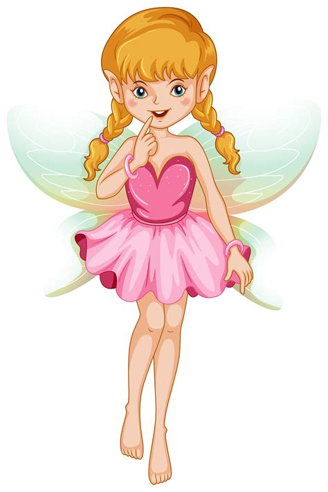 Cute Fairy In Pink Costume 362058 Vector Art At Vecteezy