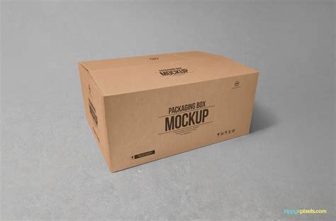 Carton Box Mockup Free Psd Mockups File