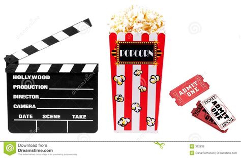 Movie Related Items Stock Photo Image Of Admission Cinema 362836
