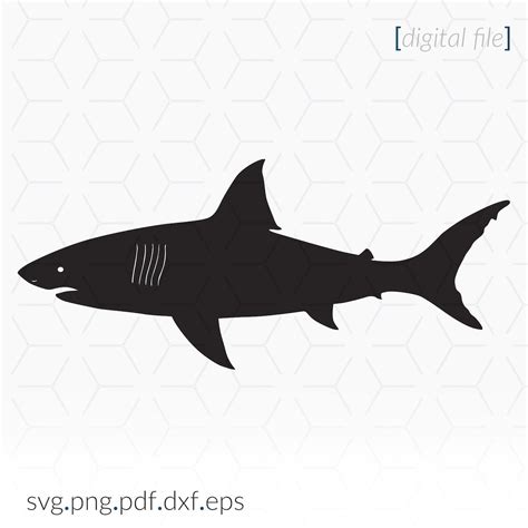 Shark Silhouette Svg File For Cricut And Cutting Machines Shark Svg