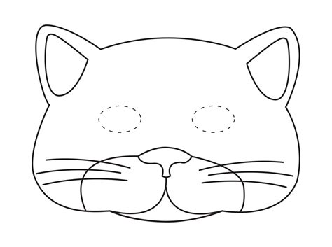 Printable Cat Mask Template