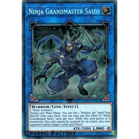 Yugioh - SHVA-EN011 - Ninja Grandmaster Saizo Secret Rare ...