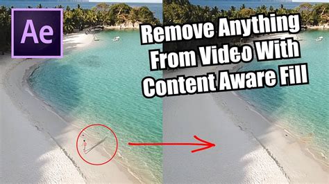 After Effects Content Aware Fill Tutorial When It Works When It