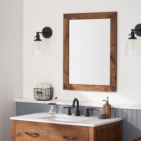 Farmhouse Bathroom Vanity Mirror 24 X 31 With Etsy