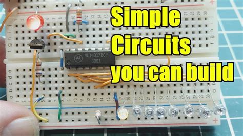 A circuit diagram is a visual display of an electrical circuit using either basic images of parts or industry standard symbols. Simple Electronic Circuits You Can Build - YouTube