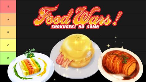 Ranking Every Dish In Food Wars Pt 1 Youtube
