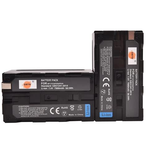 Dste 2x Replacement Li Ion Np F970 Battery For Sony Dcm M1 Mvc Cd1000