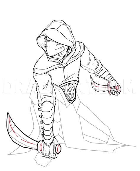 How To Draw An Assassin Step By Step Drawing Guide By Neekonoir