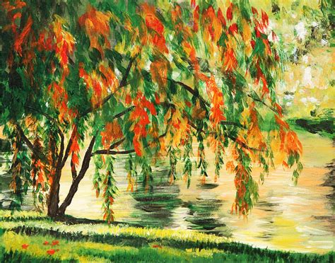 Autumn Landscape Painting By Masha Batkova Fine Art America
