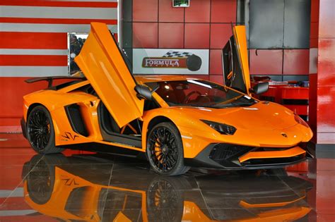 Incredible Orange Lamborghini Aventador Sv For Sale In Dubai Gtspirit