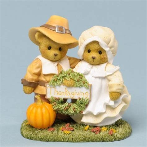 Cherished Teddies Thankful For Lifes Blessing Thanksgiving Figurine