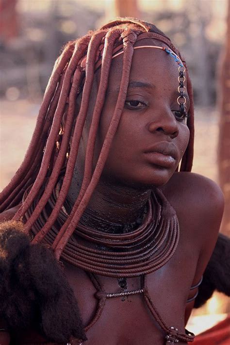Himba Woman Africanamericanhair Himba Woman In Namibia The Himba Use