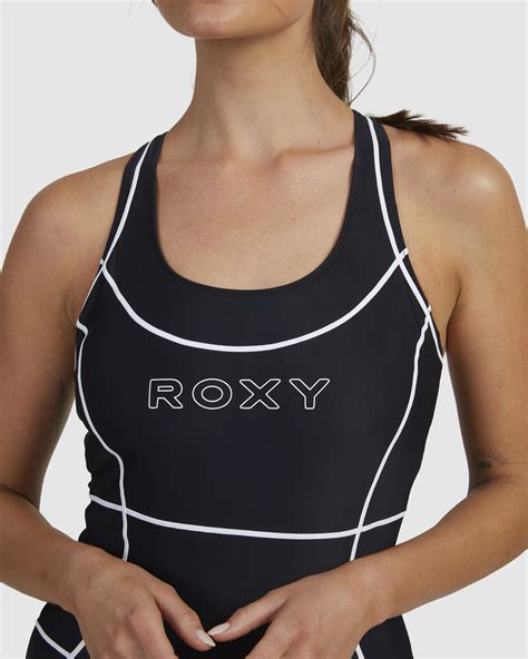 Roxy Ace Active One Piece Swimsuit Anthracite Surfstitch