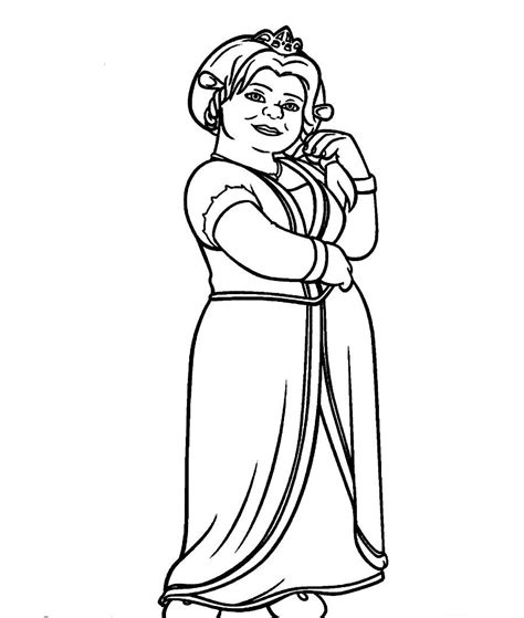 Princess Fiona Coloring Pages At Getdrawings Free Download