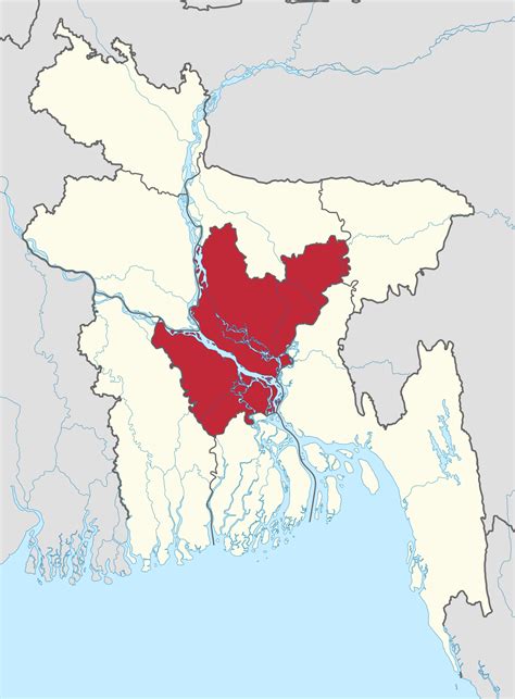 Bangladesh, country of south asia, located in the delta of the padma (ganges) and jamuna (brahmaputra) rivers in the northeastern part of the indian subcontinent. Dhaka Division - Wikipedia