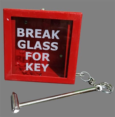 Metal Red Emergency Break Glass Key Box For Fire Safety At Rs 5000 In Ahmedabad
