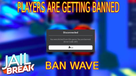 Jailbreak Players Are Getting Banned Jailbreak Ban Wave Youtube
