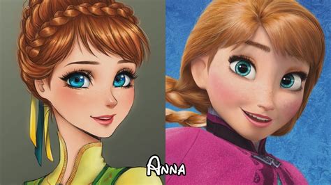 Princesas De Disney En Anime