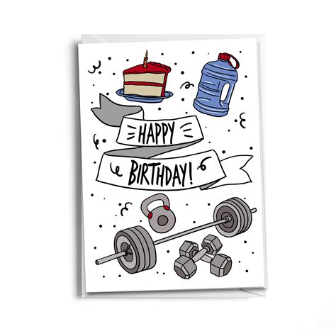 Happy Birthday Fitness Lover Crossfit And Personal Training Card