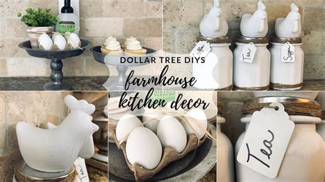 Dollar Tree Farmhouse Kitchen DIY YouTube