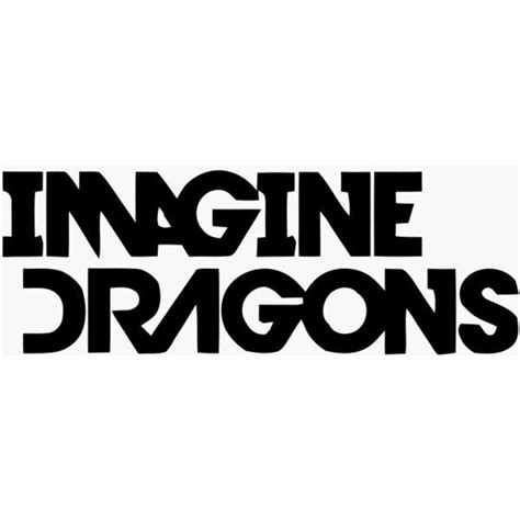 Logos For Imagine Dragons Logo Font Liked On Polyvore Featuring Words