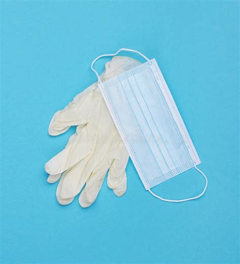 Face Mask And Latex Gloves Coronavirus Prevention Medical Surgical