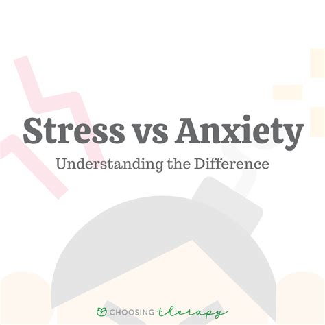 Stress Vs Anxiety Understanding The Difference