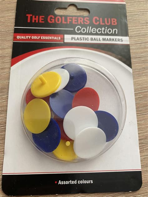 Golfers Club Collection Plastic Ball Markers 12 Pack Ireland Golf Balls