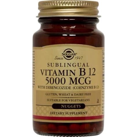 Solgar Vitamin B12 5000 Mcg Nuggets 60 Ct 60 Ct