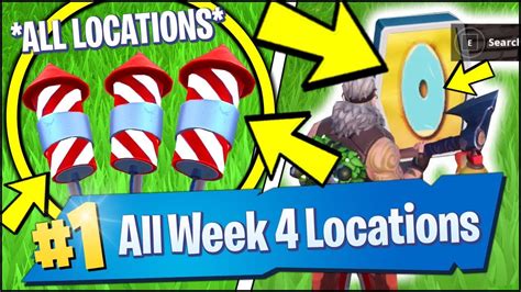 The fortnite game is popular and the latest trend is about the fireworks. *ALL* Fortnite WEEK 4 CHALLENGE LOCATIONS | LAUNCH FIREWORKS, LETTERS, EXPEDITION (Season 7 Week ...
