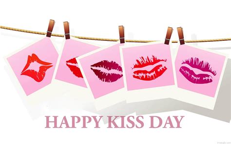 Happy Kiss Day Wishes Hanging Lips Love Valentine Graphic Image Hd