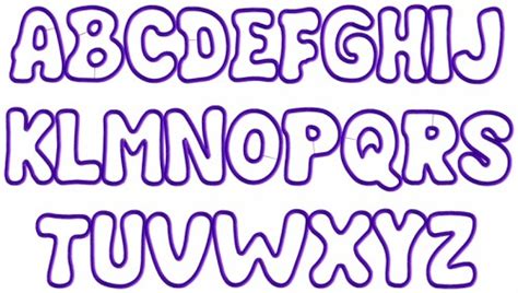 15 Printable Bubble Letter Font Images Printable Bubble Letters