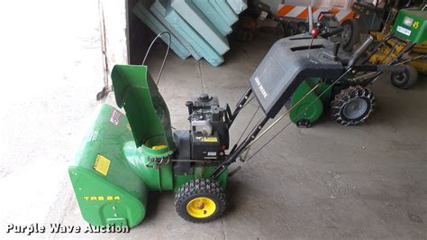 John Deere Trs24 Snow Blower In Larned Ks Item Dm9718 Sold Purple Wave