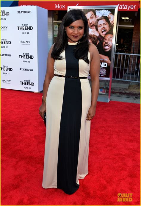 Photo Mindy Kaling Jessica Shozr This Is The End Premiere Photo