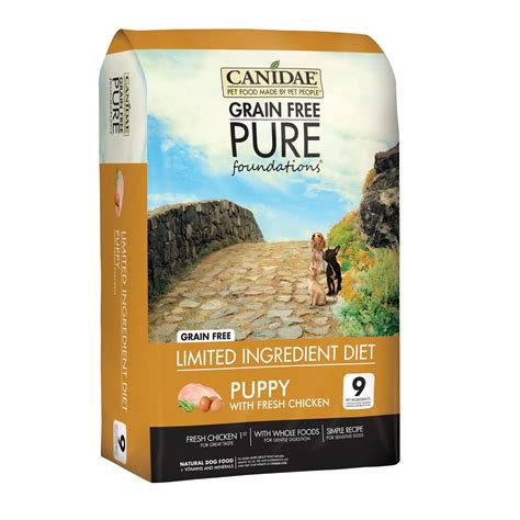 Canidae grain free pure petite small breed pottage style dinner minced with duck and pumpkin in broth wet dog food. CANIDAE PURE Grain Free Limited Ingredient Real Chicken ...