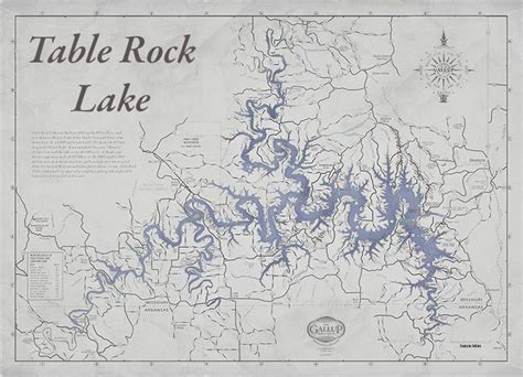 33 Table Rock Lake Map Maps Database Source
