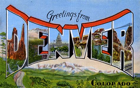 Greetings From Denver Colorado Large Letter Postcard Flickr
