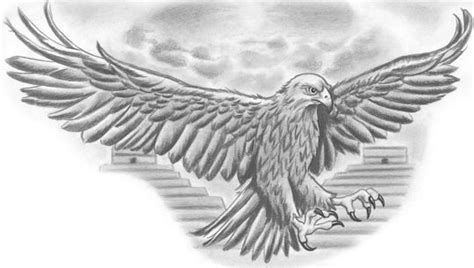 Aztec Eagle Tattoo Design In Animal Aztec Eagle Tattoo Aztec Tattoo