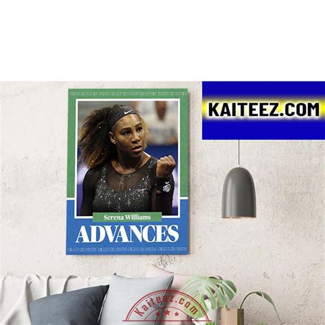 Serena Williams Advances To The Third Round Poster Canvas Kaiteez