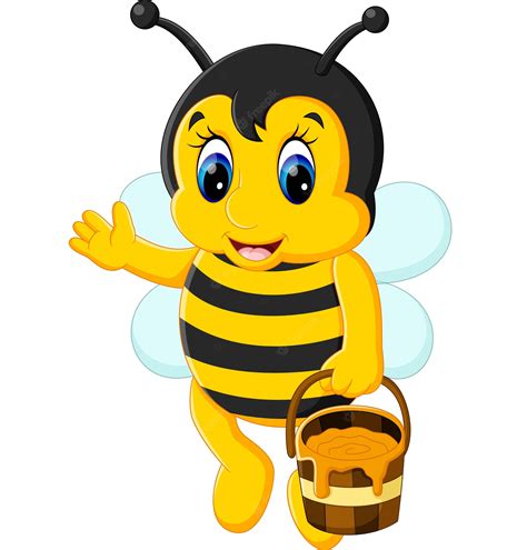 Baby Honey Bee Cartoon Clipart