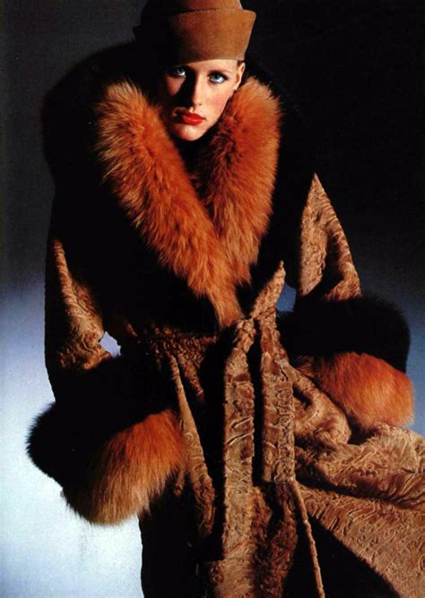 Fur Coat Loffieciel Magazine 1976 Seventies Fashion Fur Fashion 60s And 70s Fashion