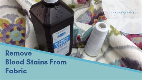 How To Remove Blood Stains From Fabric Youtube
